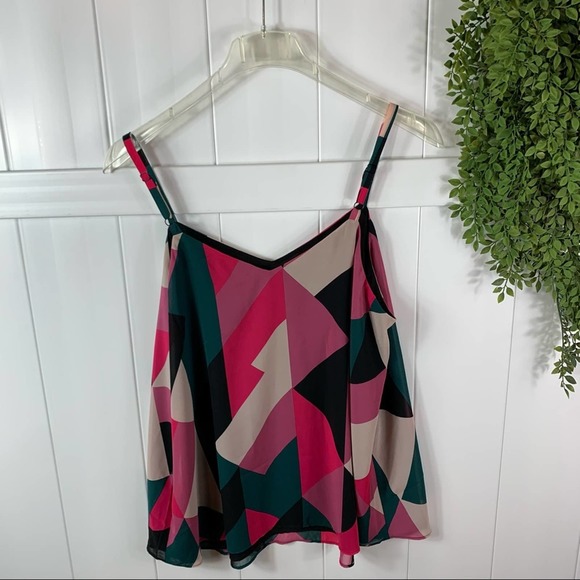 Torrid Black and Pink Graphic Sleeveless Camisole - Picture 5 of 10